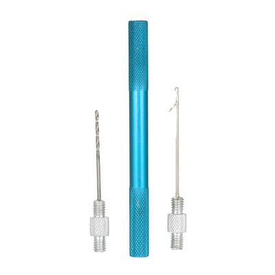 Aluminum Alloy 2 In 1 Carp Coarse Fishing Hair Rig Needle Set Bait Needle Stringer & Driller