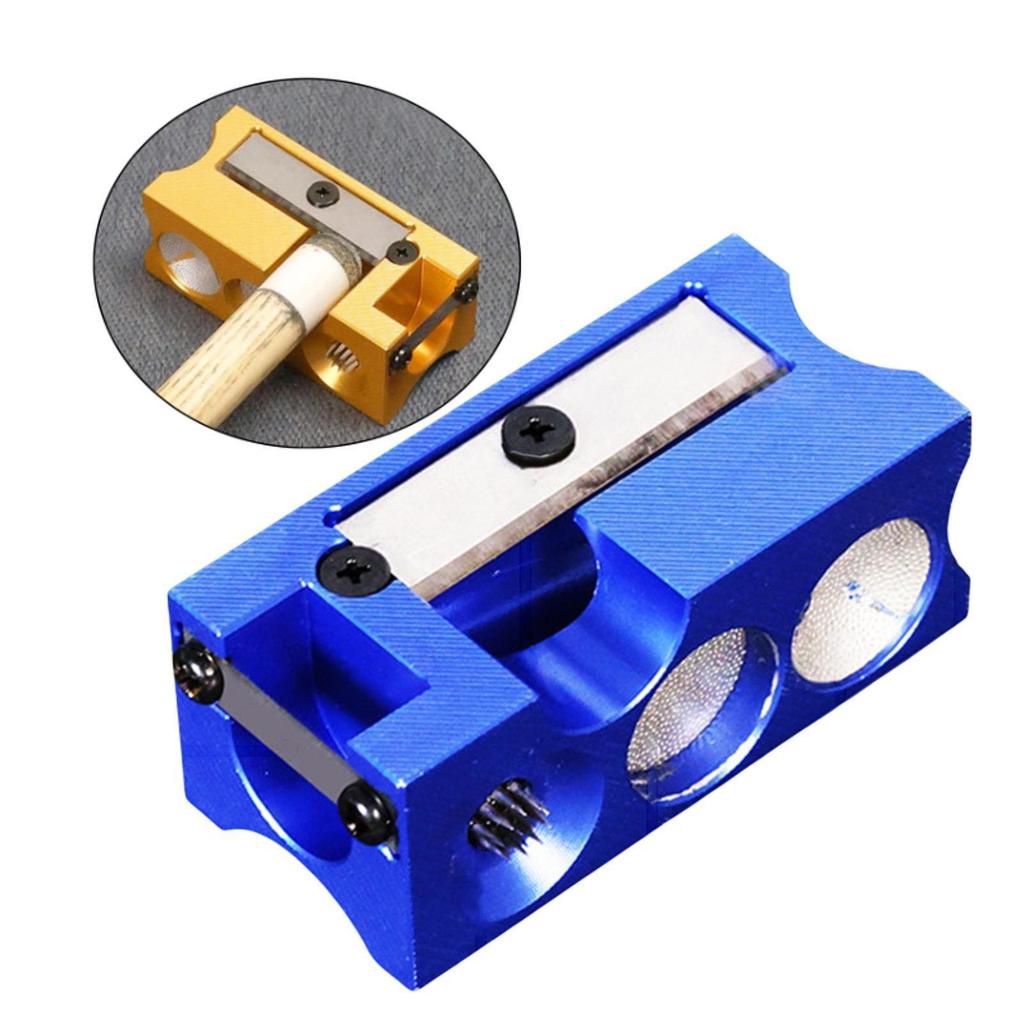 Pool Cue Tip Repair Tool Improve Cue Accuracy Aluminum Pool Cue Shaper Portable Multifunction Billiard Cue Tip Grinder