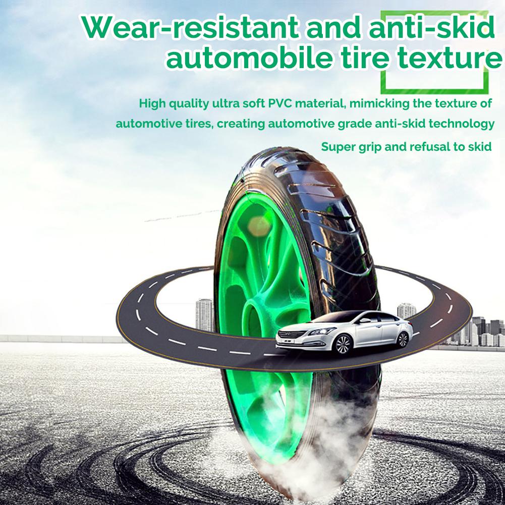 2 Wheels Abdominal Roller With Floor Mat Wear-resistant Anti-skid Home Fitness Exercise Training Equipment