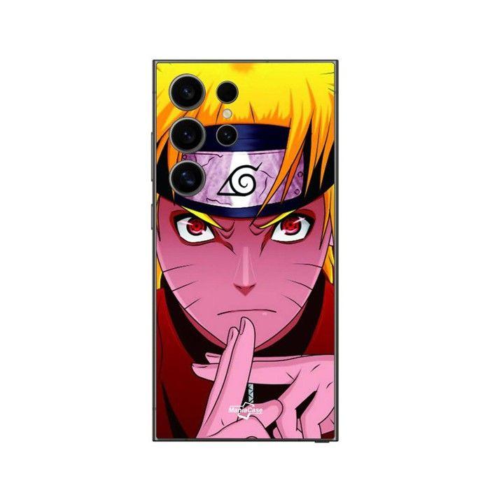 Coque de téléphone - MANIACASE - Samsung Galaxy S24 ultra - Noir - Silicone TPU - Naruto main croisée