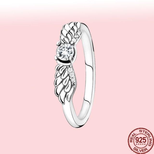 New 100 %925 Sterling Silver Rings Wholesale Popular Flower Lucky Rings For Women Jewelry Making