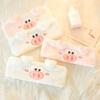 New Cartoon Animal, Little Pig, Coral Velvet Hair Band, Face Wash Headwear, Hair Band, Women's Mask, Cute Hair Band