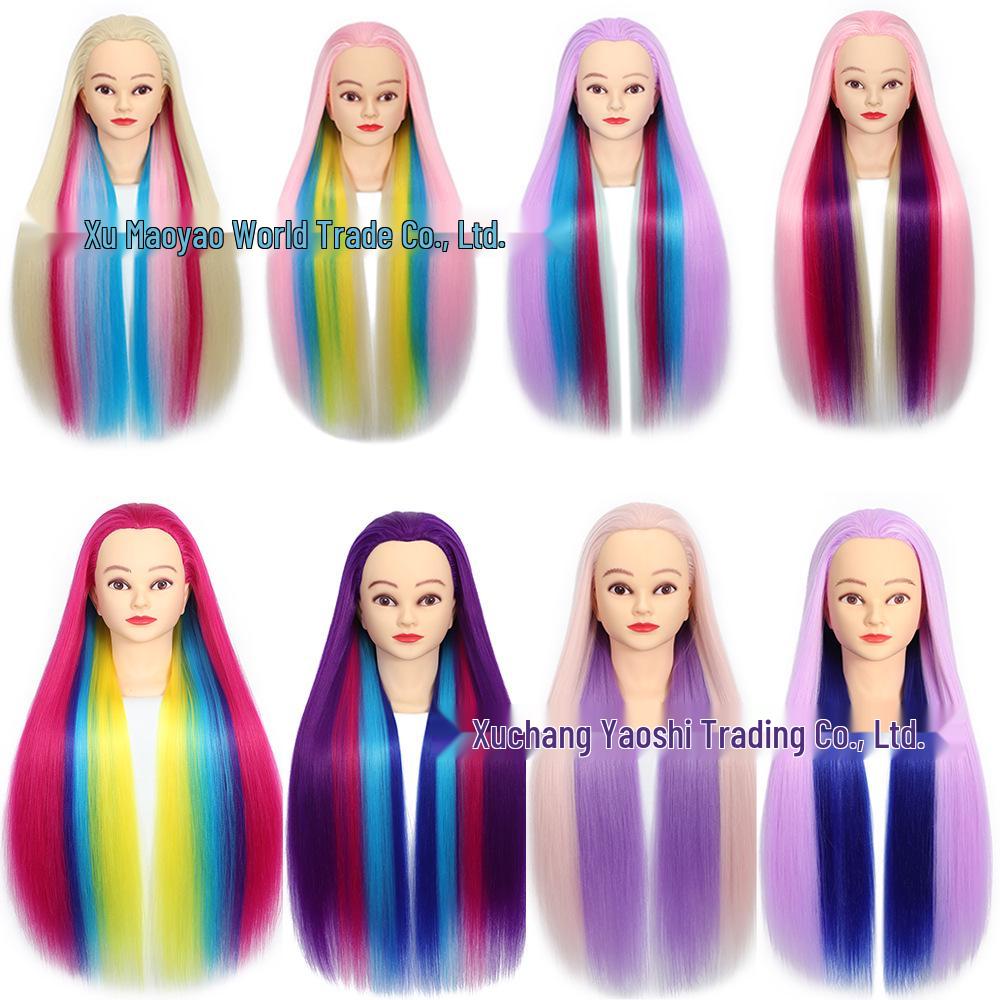 Wig Mannequin Braiding Practice Model - Hairdressing Doll Head