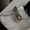 Metal Long Necklace with Water Bottle Pendant Women Choker  for Fashion Enthusiasts