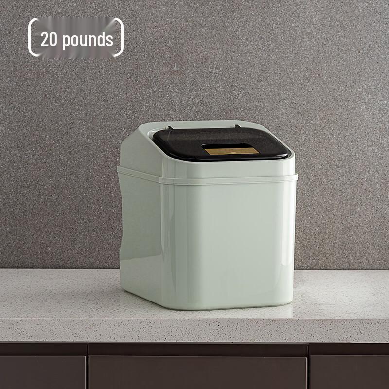 ZISIZ 10kg Kitchen Countertop Rice and Grain Storage Box