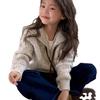 2025 Girls' Autumn/Winter Korean-Style Zippered Knit Sweater Coat