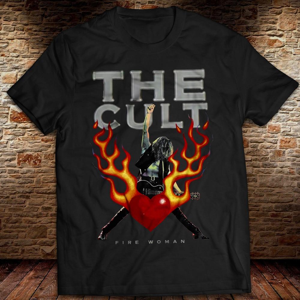 Vintage Fire Woman Album T-Shirt Ian Astbury The Cult Rock Tee Dreamtime Unisex T-Shirt S