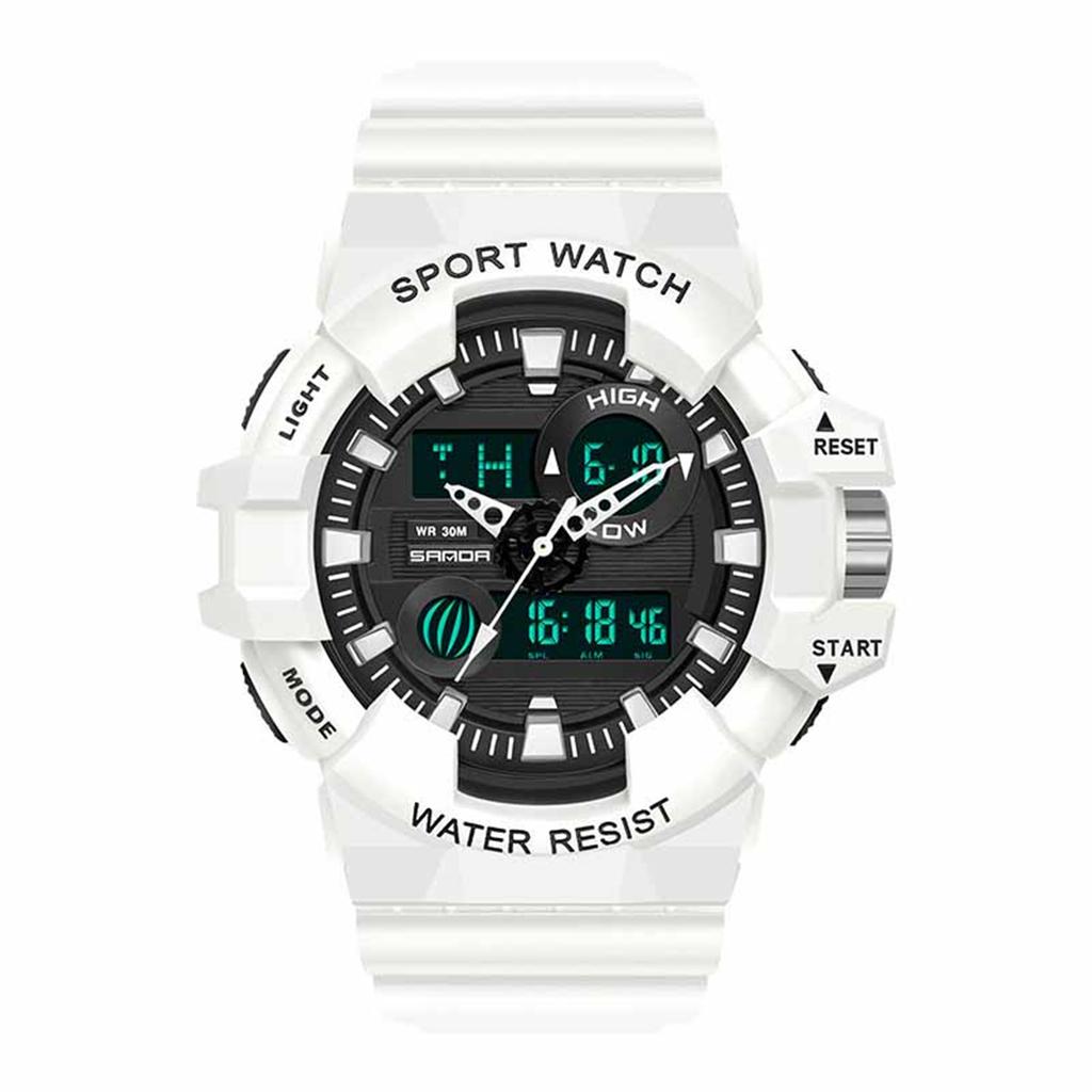 Men's Waterproof Luminous Running Alarm Clock Watch