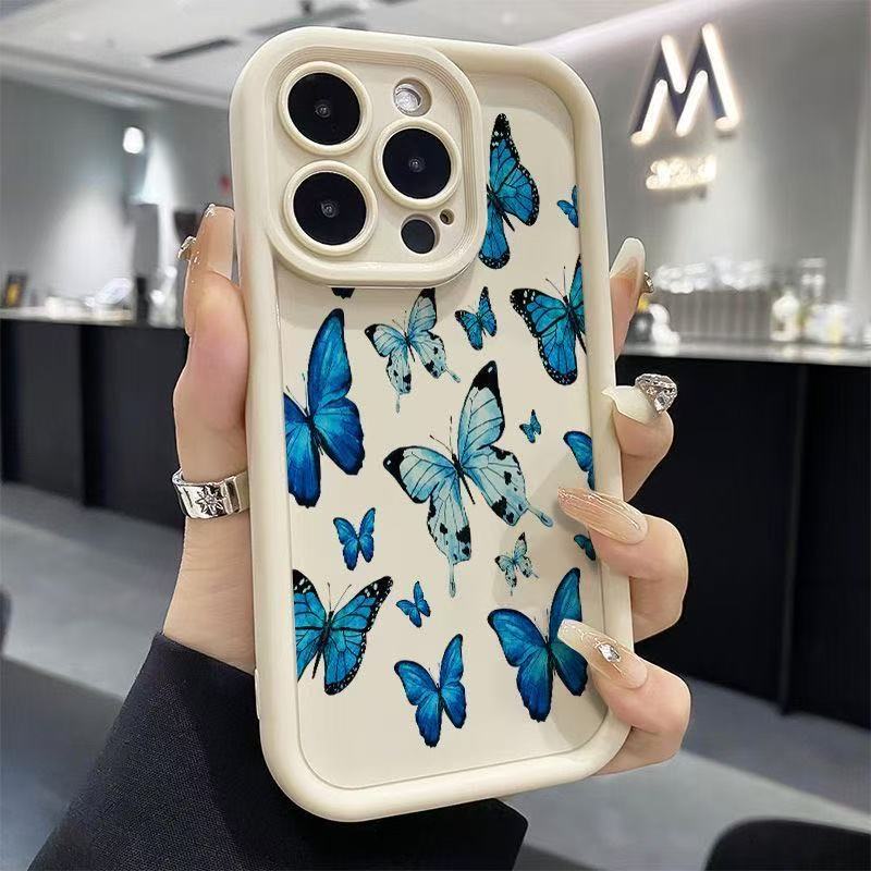 Butterfly new model is suitable for iphone16pro mobile phone case Apple 1514 female 13promax Japan and Korea 12x11