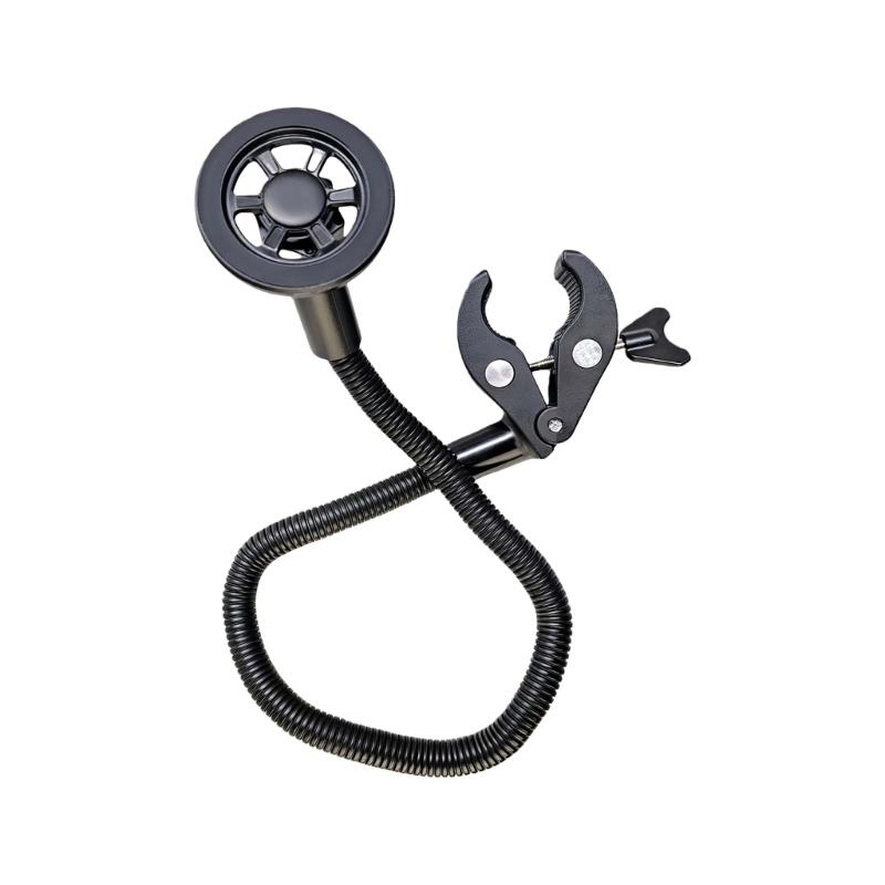 360 Degree Rotating Mobile Phone Clamp/Magnetic Holder Gooseneck Bracket for Cellphone Tablet Exercise Bike Phone Mount