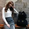 Adorable Black Cat Shaped Plush Toy Soft Stuffed Doll For Cozy Comfort And Play