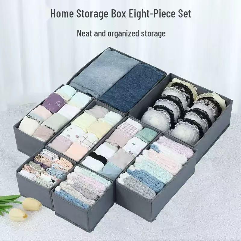 Foldable Wardrobe Drawer Organizer: Non-Woven Storage Box for Clothes and Underwear