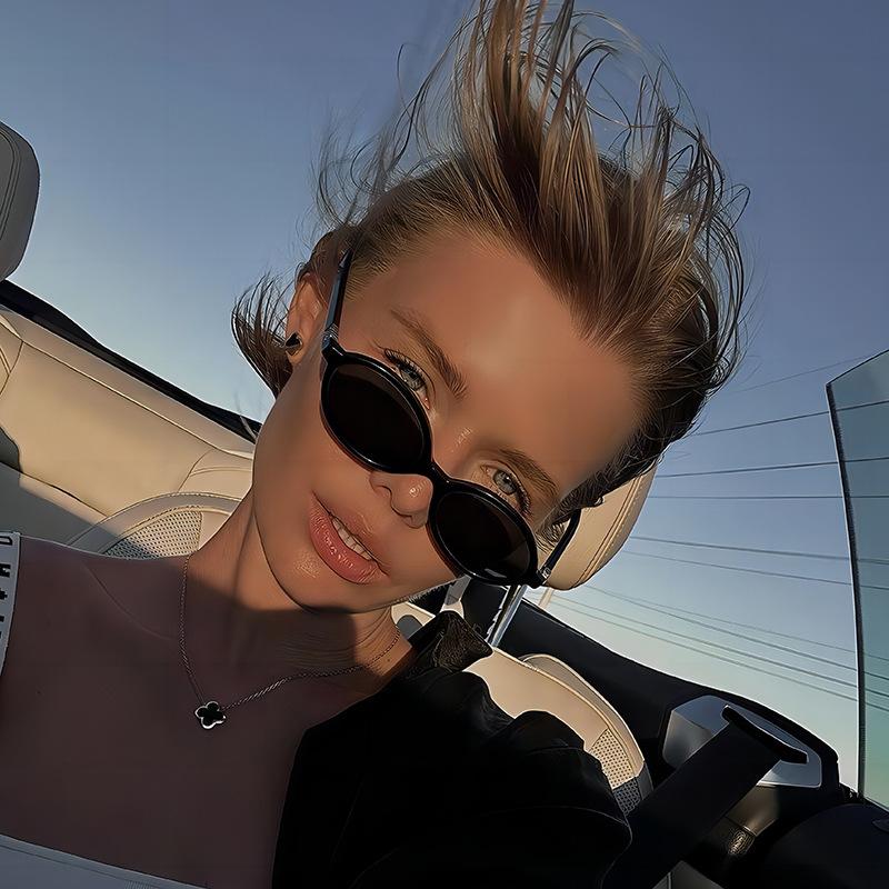 3PCS Women Oval Retro Glasses Y2K Leopard Small Frame Glasses New Fashion Simple Vintage Female Girls Eyewear