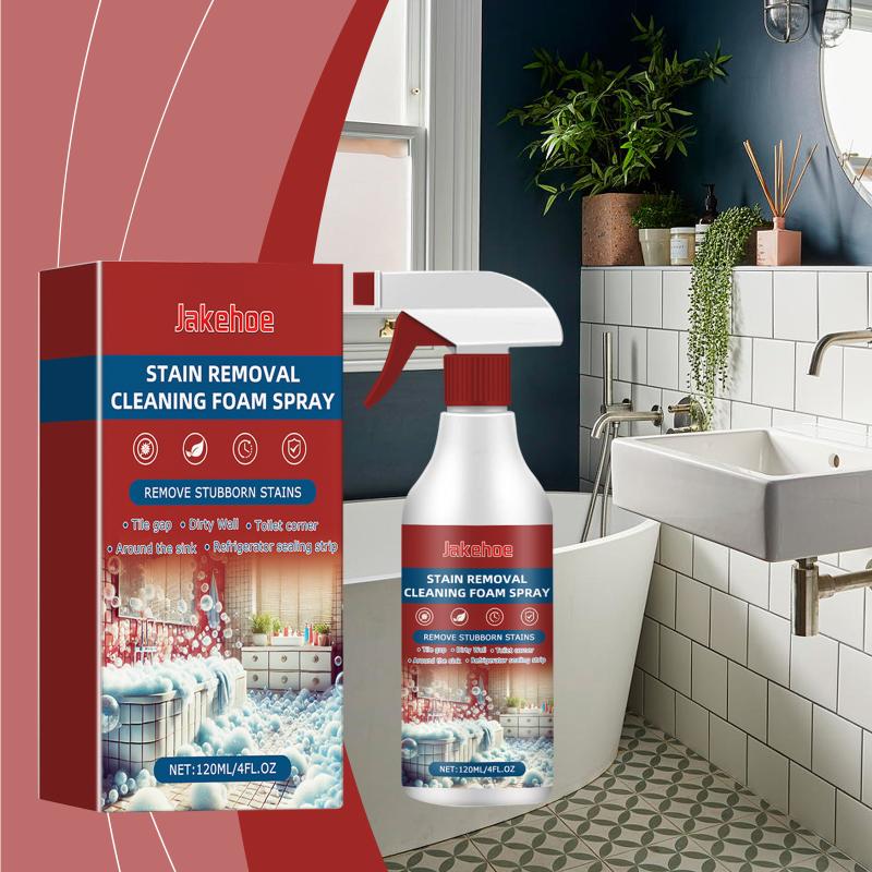 

120Ml Bathroom Cleaning Spray Bathtub Descaling Cleaner Washbasin Stains Remover Shower Tile Foaming Clean Toilet Descaler Spray 1pcs
