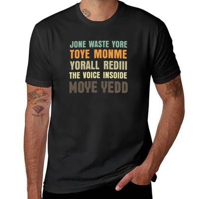 Jone waste yore toye monme yorall redii T-Shirt koreanische Mode Kundendesign Ihr eigenes schlichtes lustiges Herren T-Shirt weiß