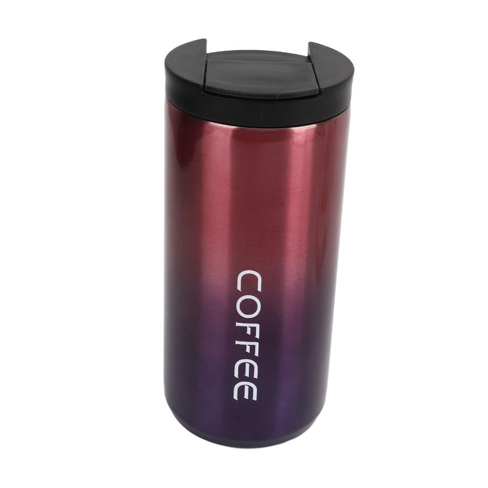 201 Shell Travel Tumbler Gradient Water Bottle Portable Insulated Coffee Mug Outdoor