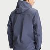 Li Ning Training Series Full Zip Hooded Fleece Sports Jacket Men Jackets Navy-Blue AFDQ703-5