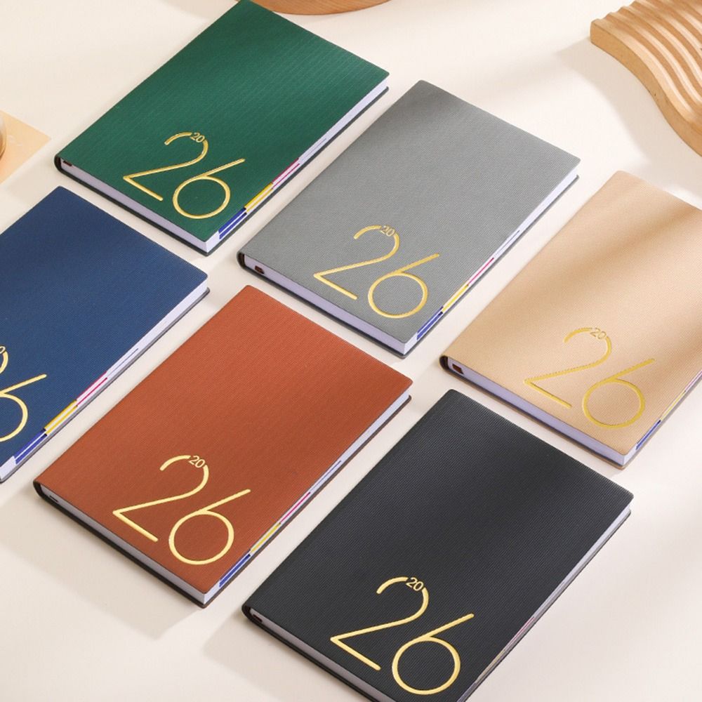 12 Months 2026 Schedule Planner Notepad English To-do List Notebook Diary Writing Pads  Student