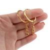 20 Pcs/Lot 28Mm Length Key Gold Silver Chains Key Ring Round Keychain