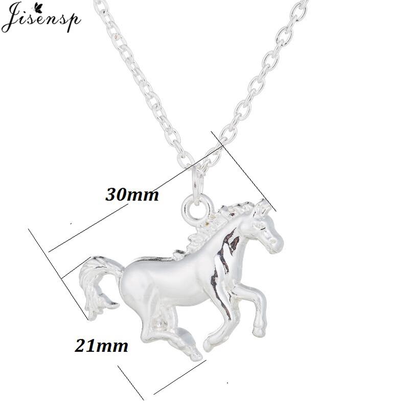 Lucky Running Horse Pendant Necklace Women Jewelry Cute Animal Horseshoe Horse Necklaces Mother's Day Accessories