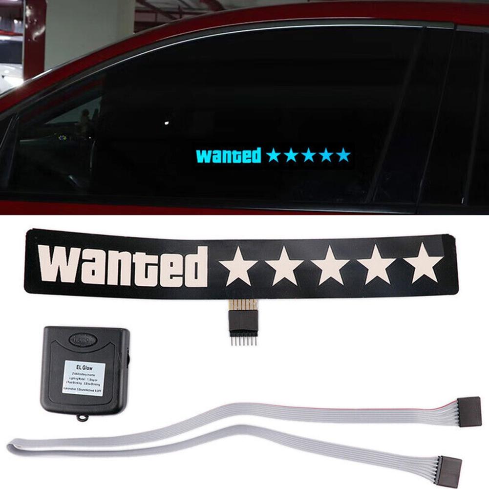 Wanted 5Star Glow Panel Electric Marker Lamp LED Light Sticker Flashing