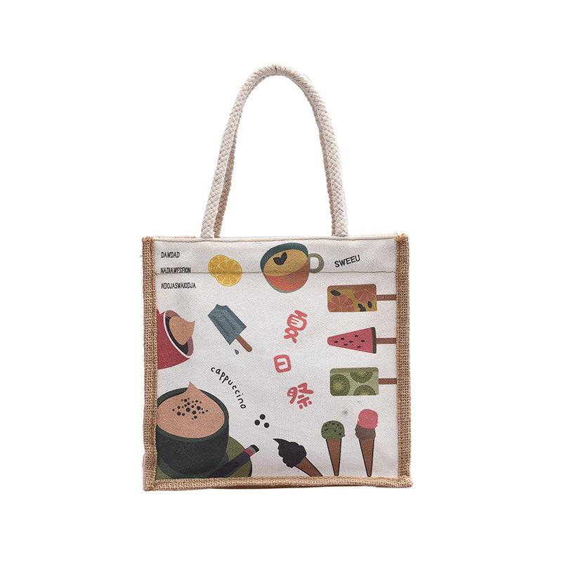 Canvas Bucket Tote Bag for Women, Minimalist Zipper Shoulder Handbag, Japanese Style Daily Commute Bag, Street Fashion Purse KTB