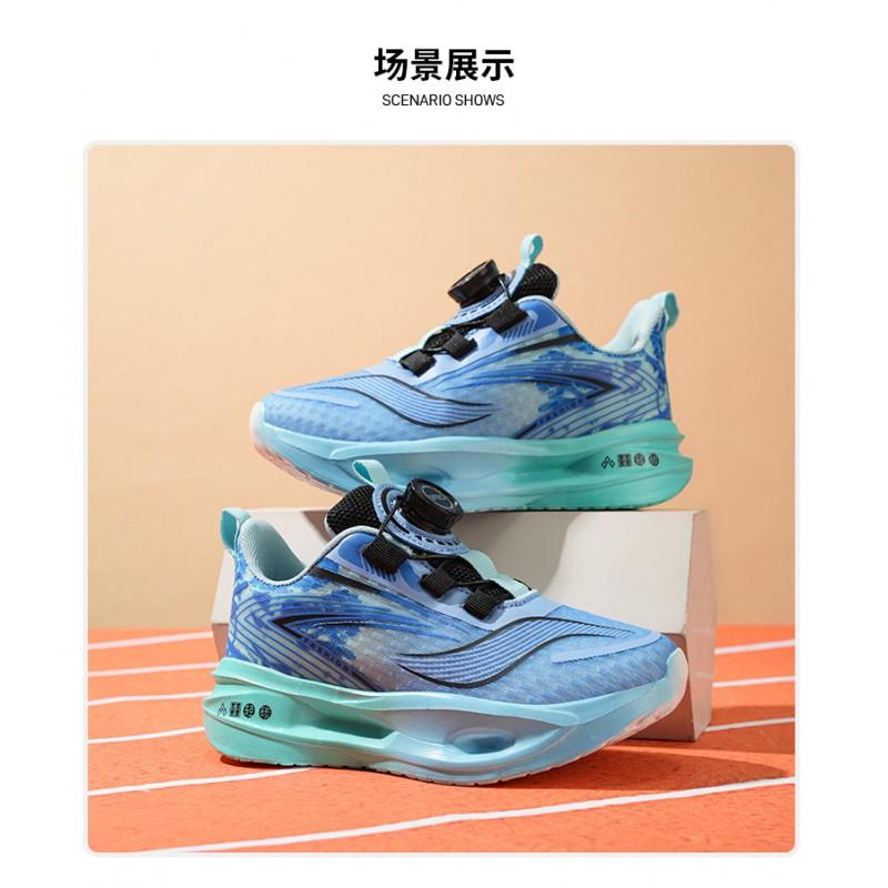 Boys Running Shoes Kids 7-16 Years Lightweight Breathable Mesh Sneakers With Shock Absorption Non-Slip Sole