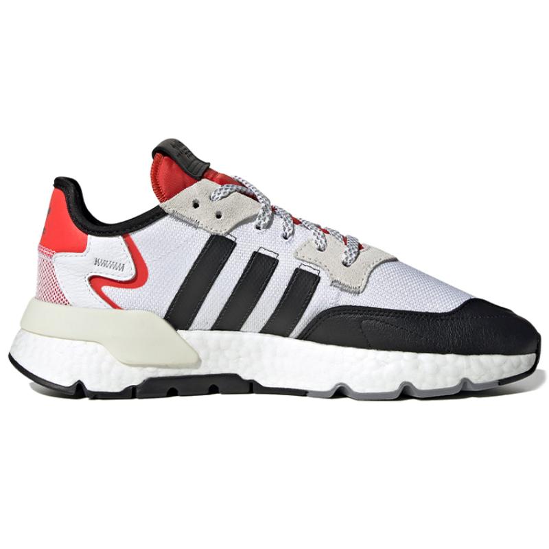 Adidas Nite Jogger White Black Red Sneakers EH1293
