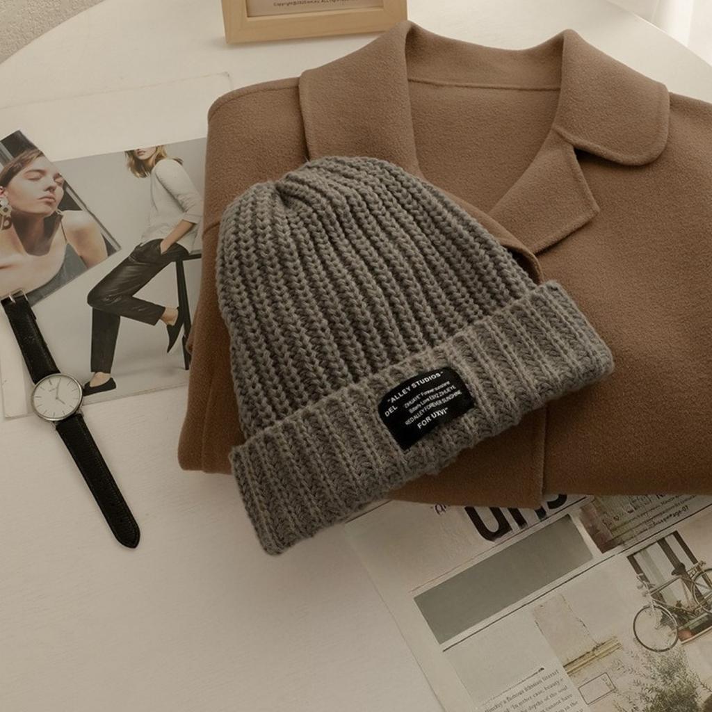 Hats, Couple, Knitted Hats, Men's and Women's Styles, Warm, Cold Hats, Loose, Big Head Waist, Knitted Hats