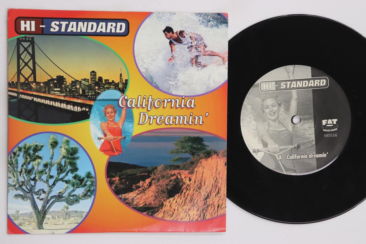 

7inch Record HISTANDARD California Dreamin Lonely Wait FAT536 FAT WRECK CHORD 1996 US Japanese PopRock Used