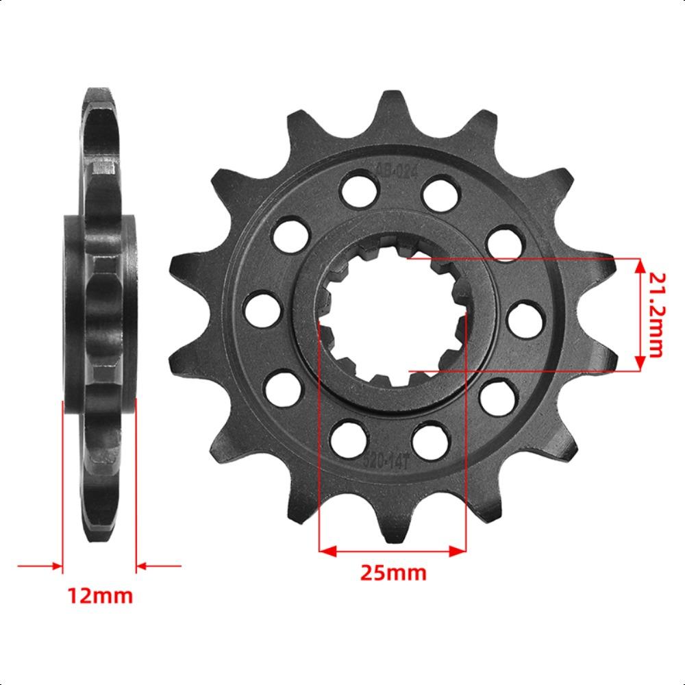 

520 14T 48T Front Rear Sprocket for Hberg FE350 2000 2001 FF400e FC450 FE450e 2004-2008 FE501 FC550 2005-2008 FE600 front 14