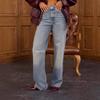 2025 Cross-border European and American Women's Clothing Amazon Lapel Jacket Leather Jacket Trendy Fashion Pocket Jacket Slim Pants