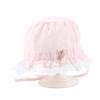 Lace Trim Infant Fisherman Hat with Ear Protection – Stylish Newborn Accessory