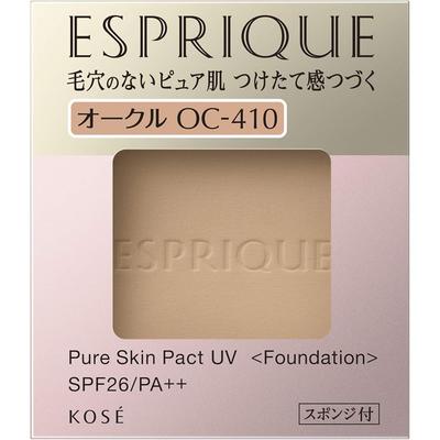 Esprique Pure Skin Pact UV OC-410 9.3g Refill Foundation SPF26/PA++ Pore Coverage Color Correction