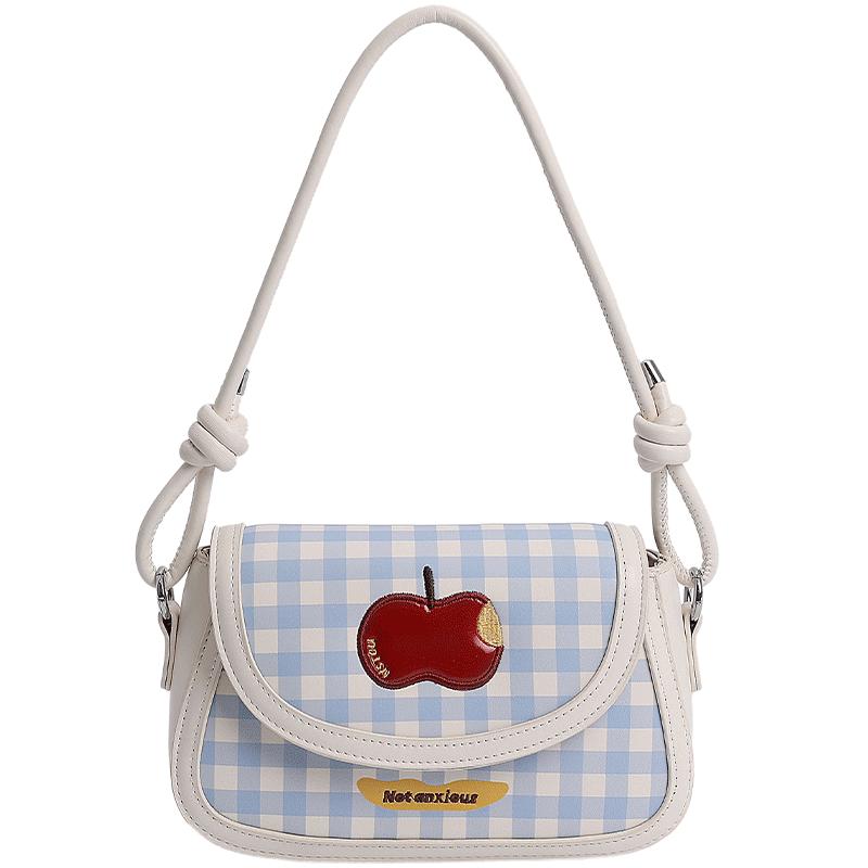 2025 Summer New Portable Saddle Bag Women's High Value Foreign Style Fashionable Cute Shoulder Bag Small Square Bag