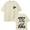Anime JoJo's Bizarre Adventure T-Shirt Jonathan Joestar Grafik T-Shirts Herren Damen Lässig Vintage Übergroßes Rundhals-T-Shirt Tops