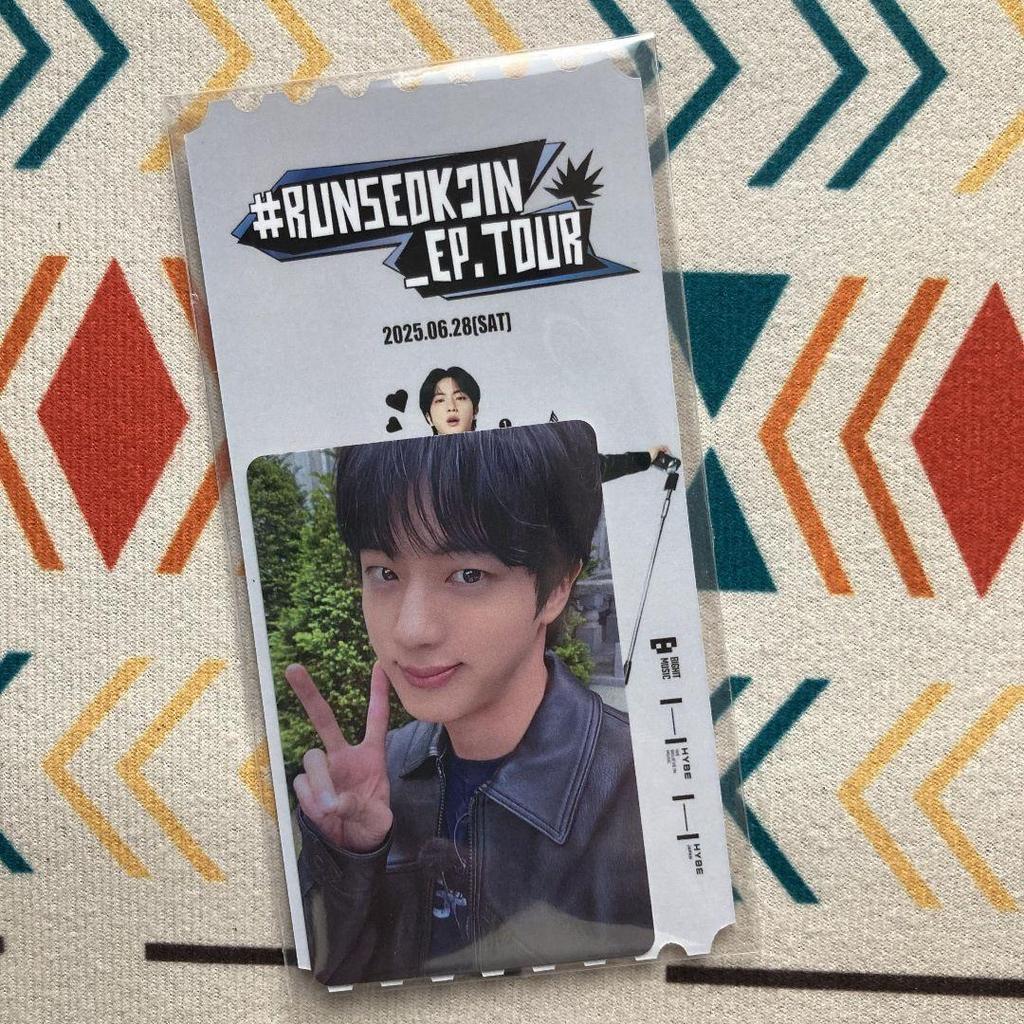 [USED] BTS Jin RUNSEOKJIN EP TOUR Jin JIN6/28 1 piece
