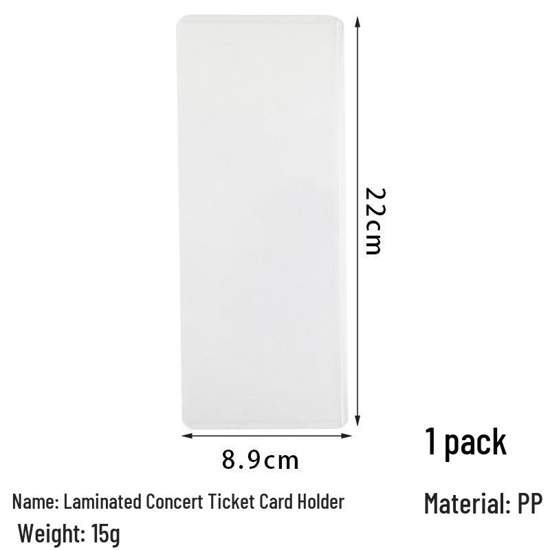 

Прозорий протектор для концертних квитків - Жорсткий пластиковий картхолдер та пакет для зберігання колекційних корінців квитків та чеків