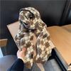 Stilvoller Weihnachtsrinde Schneemann Winter Schal Warmer Wickel; Rotes Saisonales Studentenpaar Geschenk für Nackenschutz