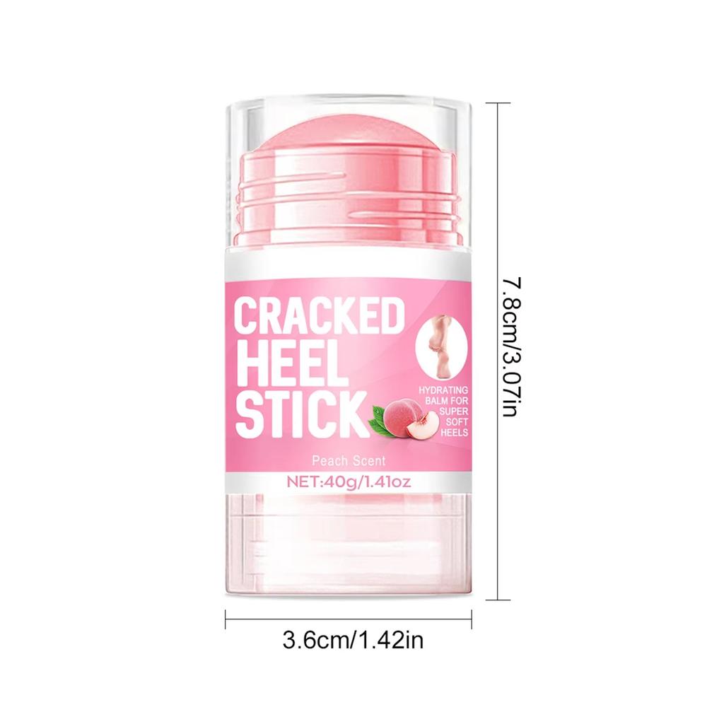 40g Peach Foot Cream with Coconut Oil, Moisturizing Foot Cream for Cracked Feet - Foot Care for Men and Women
