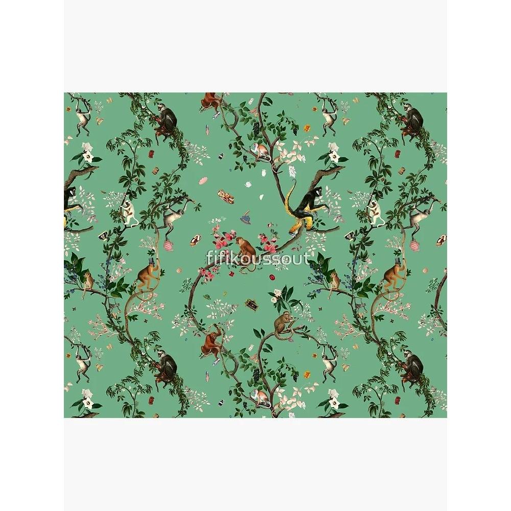 Tapestry of the green world of monkeys 75x100