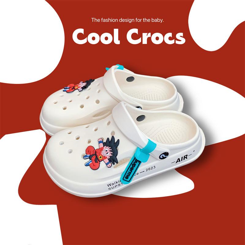 Hole Shoes Children's Slippers Summer Boys and Girls Babies Children Wear Thick-soled Non-slip Children's Bag Head Sandals