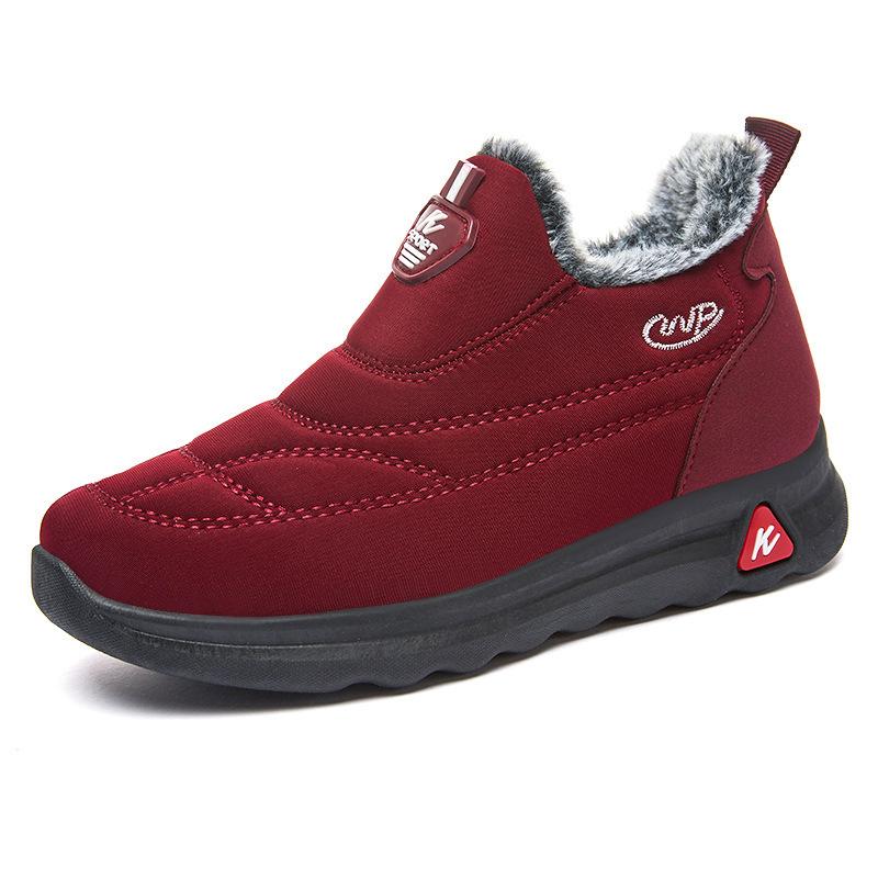 Cotton shoes new couple women's shoes velvet thickened snow boots high-top warm short boots cold-proof thick-soled cotton boots