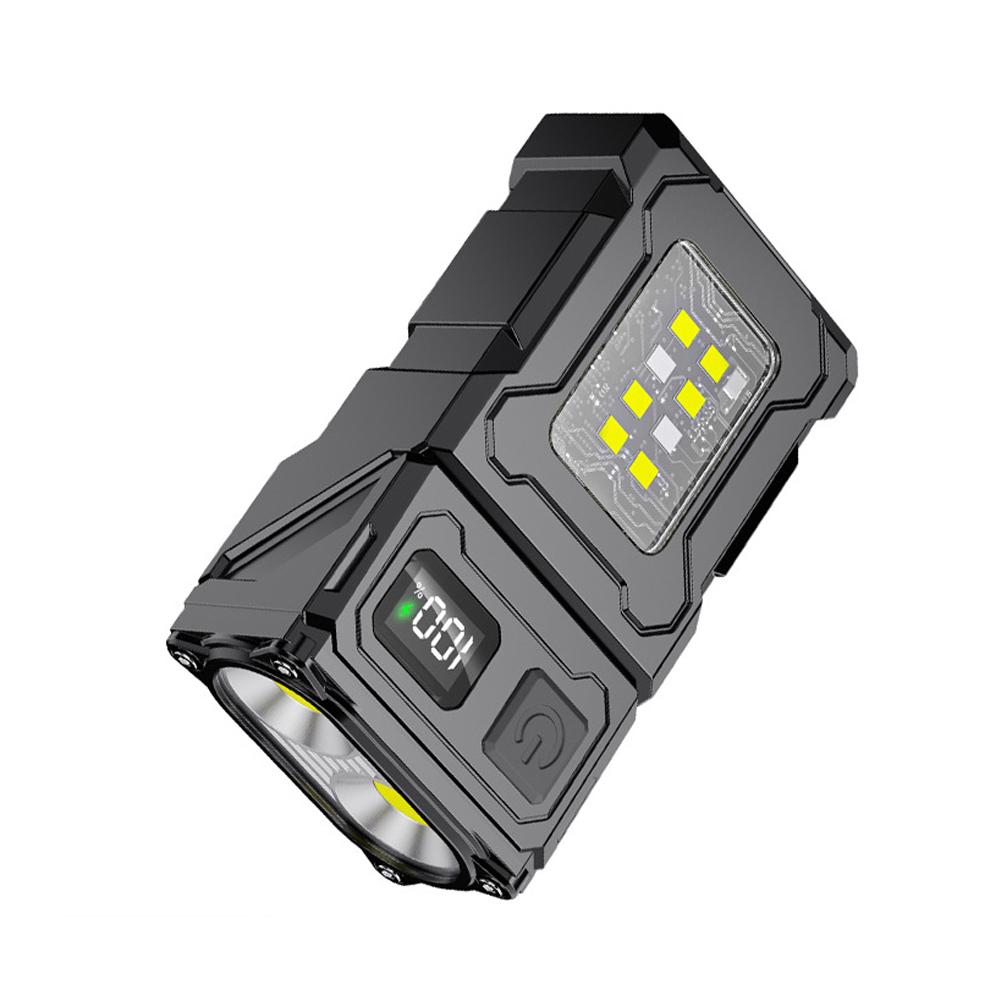 Powerful LED Portable Flashlight Ultra Bright Waterproof COB Light USB Rechargeable Torch Work Light Super Bright Flashlight