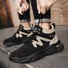 Fashion High Top Men's Shoes 2025 New Autumn Fashion British Style Workwear Leather Waterproof Outdoor Casual Sneakers Trend Short Boots