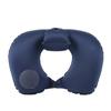 Hand Pressing Press To Inflate Pillow U-Shaped Neckrest Pad Neck Support Cushion  Tourist