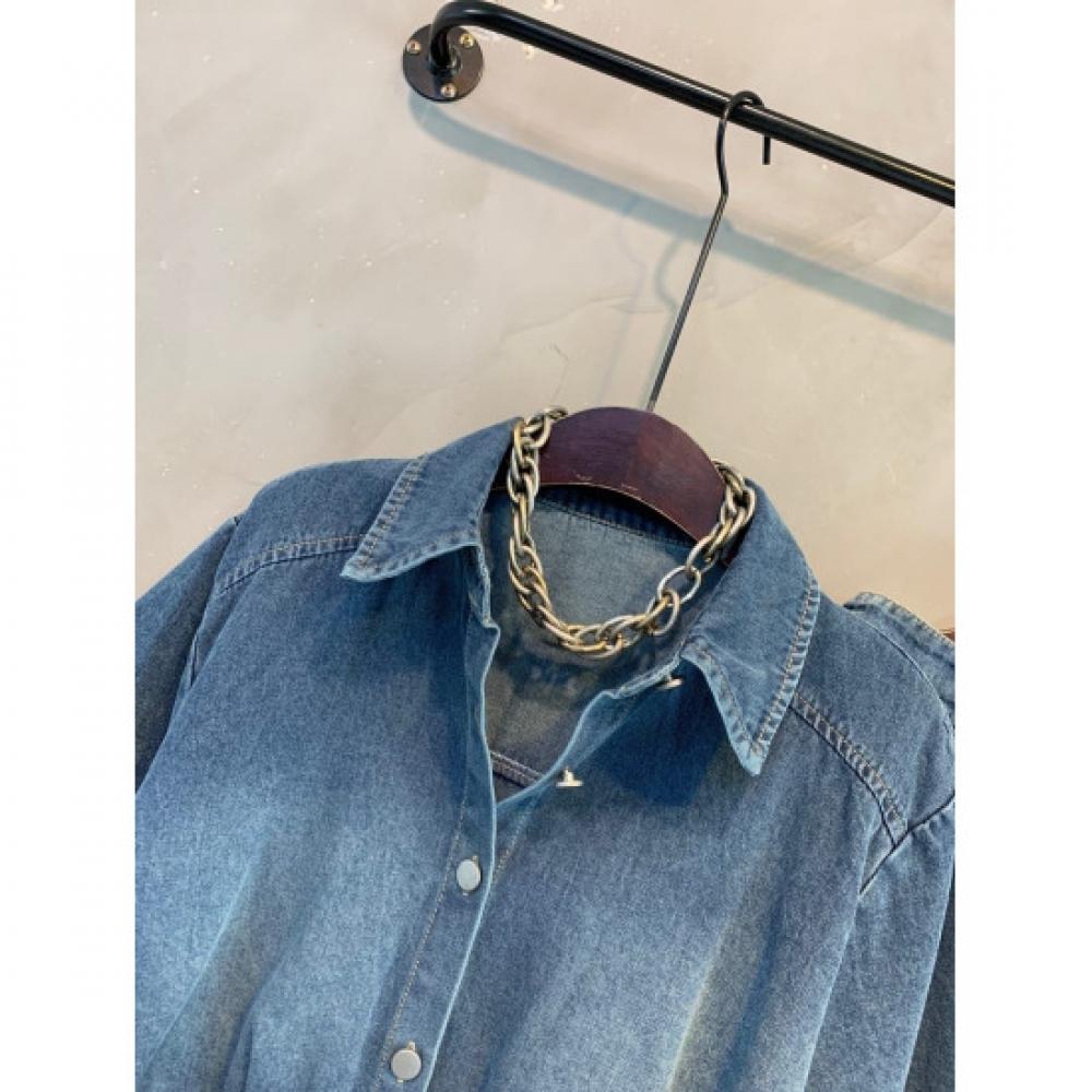 C S In The Room Women S Fitz Denim Crop Short SleeveS Shirt Cargo Skirt Set 2Col