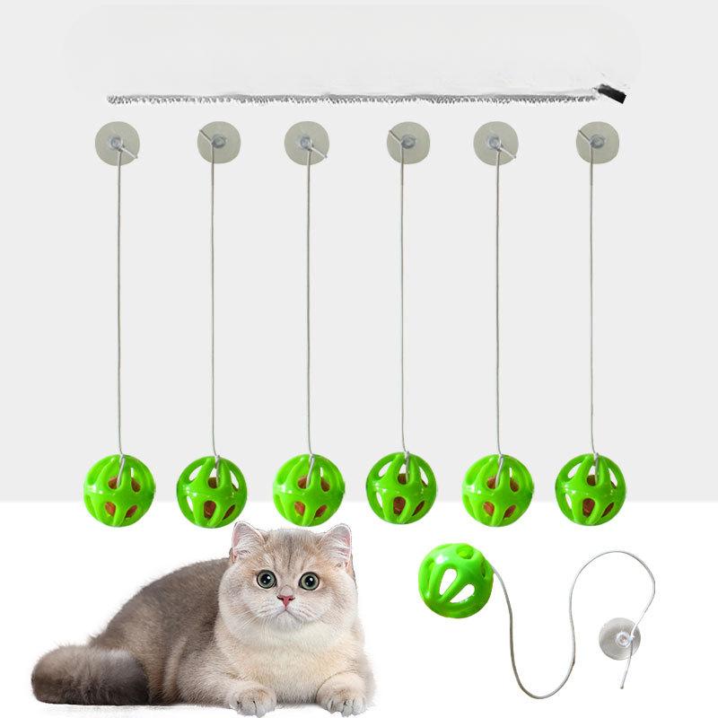 Pet Supplies Suction Cup Bell Ball Cat Toy Cat Self-pleasure Relief Cat Ball Cat Play