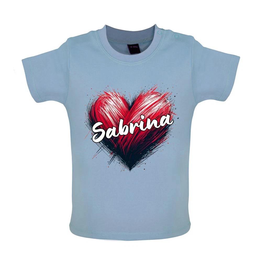 Love Heart Sabrina - Baby Kids Boys Girls Unisex T-Shirt / Babygrow - Singer Song Love Fan 110