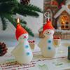 Christmas Santa Scented Candles Home Decorative Candles Guest Gift Set Souvenir Snowman Candles for Xmas Holiday